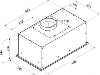 Вытяжка встраиваемая Maunfeld Crosby Power 50 черный управление: кнопочное (1 мотор) от магазина РЭССИ