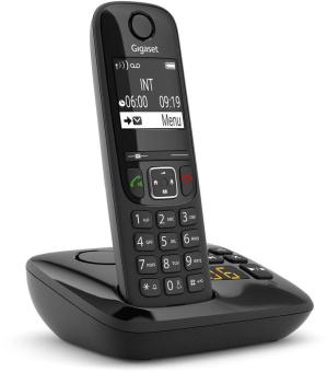 Р/Телефон Dect Gigaset AS690A RUS черный автооветчик АОН от магазина РЭССИ