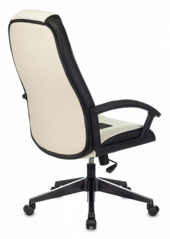 Кресло игровое Zombie 8 белый/черный эко.кожа крестов. пластик от магазина РЭССИ