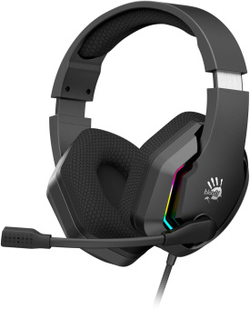 Наушники с микрофоном A4Tech Bloody G260 черный 2м мониторные USB оголовье (G260) от магазина РЭССИ