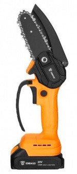 Электрическая цепная пила Deko DKCHS20-4 дл.шины:4"(10cm) 1аккум. 2Ач (063-4307) от магазина РЭССИ