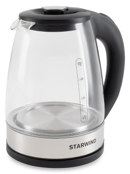 Чайник электрический Starwind SKG2775 1.7л. 1700Вт черный (корпус: стекло) от магазина РЭССИ