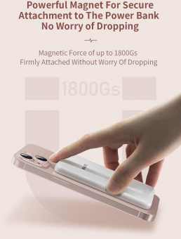 Мобильный аккумулятор Romoss WSS05 5000mAh 3A PD беспров.зар. белый от магазина РЭССИ