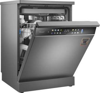 Посудомоечная машина Weissgauff DW 6138 Touch Inverter Autoopen серебристый (полноразмерная) инвертер от магазина РЭССИ