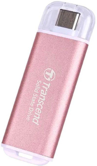 Накопитель SSD Transcend USB-C 512GB TS512GESD310P розовый USB-A от магазина РЭССИ