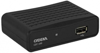 Ресивер DVB-T2 Cadena CDT-100 (TC) черный от магазина РЭССИ