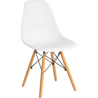 Стул Tetchair Cindy eames mod. 1801 / 1 шт. в упаковке дерево бук/металл/сиденье пластик 45x51x82 см white белый 20229 от магазина РЭССИ