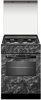 Плита Комбинированная Gefest ПГЭ 6302-03 0053 черный мрамор реш.чугун от магазина РЭССИ