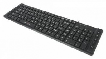 Клавиатура Оклик 530S черный USB slim Multimedia от магазина РЭССИ