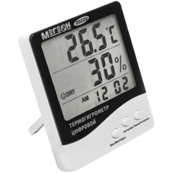 Настольный цифровой термогигрометр МЕГЕОН 20228 с поверкой к0000401764 от магазина РЭССИ