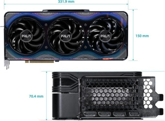 Видеокарта Palit PCI-E RTX5070Ti GAMEROCK OC NVIDIA GeForce RTX 5070TI 16Gb 256bit GDDR7 2295/28000 HDMIx1 DPx3 HDCP Ret от магазина РЭССИ