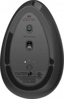 Мышь Logitech MX Vertical черный/серебристый оптическая (4000dpi) беспроводная BT/Radio USB (4but) от магазина РЭССИ