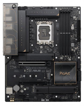 Материнская плата Asus PROART B760-CREATOR Soc-1700 Intel B760 4xDDR5 ATX AC`97 8ch(7.1) 1 x 2.5Gigabit + Gigabit Ethernet RAID+HDMI+DP от магазина РЭССИ