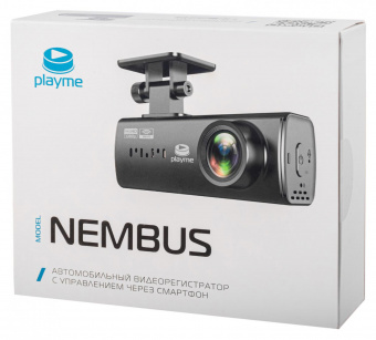 Видеорегистратор Playme Nembus черный 2Mpix 1080x1920 1080p 142гр. Allwinner V831 от магазина РЭССИ