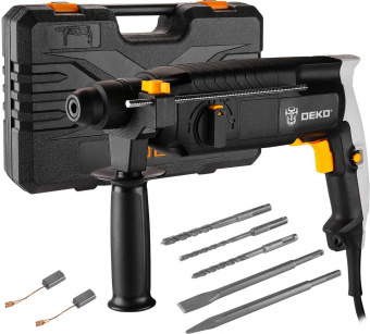 Перфоратор Deko DKH950W патрон:SDS-plus уд.:3.2Дж 950Вт (кейс в комплекте) от магазина РЭССИ