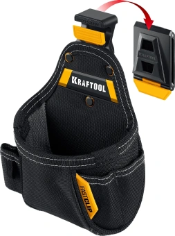 Поясная сумка 150x190 мм с быстросъёмным креплением KRAFTOOL FastClip KP-5  5 карманов и петель 38778 от магазина РЭССИ