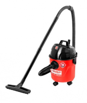 Строительный пылесос Зубр ПУ-15-1200 М1 1200Вт (уборка: сухая/влажная) красный от магазина РЭССИ