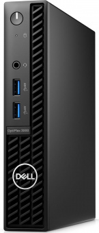 ПК Dell Optiplex 3000 Micro i3 12100T (2.2) 8Gb SSD256Gb UHDG 730 Linux Ubuntu GbitEth 260W мышь черный от магазина РЭССИ