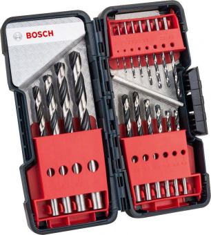 Набор сверл Bosch HSS PointTeQ (2608577350) по металлу (18пред.) для шуруповертов/дрелей от магазина РЭССИ