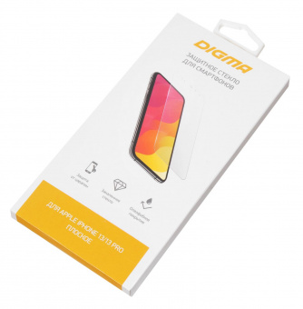 Защитное стекло для экрана Digma DGG1AP13PA для Apple iPhone 13/13 Pro/14 прозрачная 1шт. от магазина РЭССИ