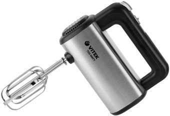 Миксер ручной Vitek Greek VT-1414 300Вт серебристый/черный от магазина РЭССИ