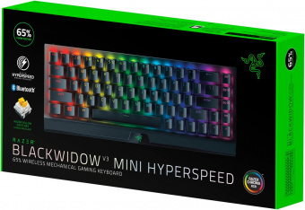 Клавиатура Razer BlackWidow V3 Mini HyperSpeed механическая черный USB беспроводная BT/Radio for gamer LED от магазина РЭССИ