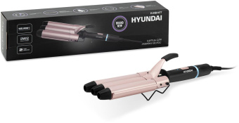 Щипцы Hyundai H-HS1477 130Вт макс.темп.:200С покрытие:керамико-турмалиновое черный от магазина РЭССИ