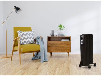 Радиатор масляный Ballu Classic Black BOH/CL-07BRN 1500Вт черный/серый от магазина РЭССИ