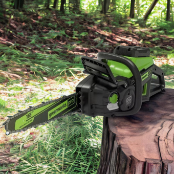 Цепная пила Greenworks GD60CS25 аккум. 2500Вт дл.шины:16" (40cm) (2008907) от магазина РЭССИ
