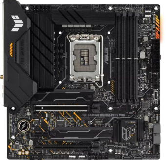 Материнская плата Asus TUF GAMING B660M-PLUS WIFI Soc-1700 Intel B660 4xDDR5 mATX AC`97 8ch(7.1) 2.5Gg RAID+HDMI+DP от магазина РЭССИ