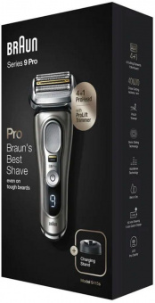 Бритва сетчатая Braun Series 9 pro 9415s реж.эл.:5 питан.:аккум. серебристый/черный от магазина РЭССИ