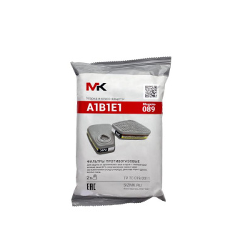 Противогазовый фильтр МК (12242) класс защиты А1В1Е1 модель 089 МК089 от магазина РЭССИ