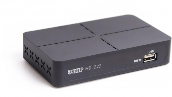 Ресивер DVB-T2 Сигнал Эфир HD-222 черный от магазина РЭССИ