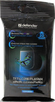Салфетки для экранов Defender CLN 30202 Optima 20 шт пакет с подвесом 30202 от магазина РЭССИ