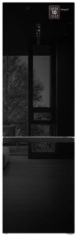Холодильник Weissgauff WRK 2000 Total NoFrost Inverter Black Glass 2-хкамерн. черный инвертер от магазина РЭССИ