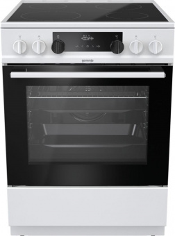 Плита Электрическая Gorenje EC6341WD белый/черный стеклокерамика (без крышки) от магазина РЭССИ