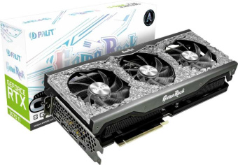 Видеокарта Palit PCI-E 4.0 PA-RTX3070TI GAMEROCK OC 8G NVIDIA GeForce RTX 3070TI 8192Mb 256 GDDR6X 1575/19000 HDMIx1 DPx3 HDCP Ret от магазина РЭССИ