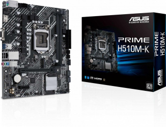 Материнская плата Asus PRIME H510M-K Soc-1200 Intel H510 2xDDR4 mATX AC`97 8ch(7.1) GbLAN+VGA+HDMI от магазина РЭССИ