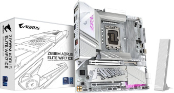 Материнская плата Gigabyte Z890M AORUS ELITE WIFI7 ICE Soc-1851 Intel Z890 4xDDR5 mATX AC`97 8ch(7.1) 2.5Gg RAID+DP от магазина РЭССИ