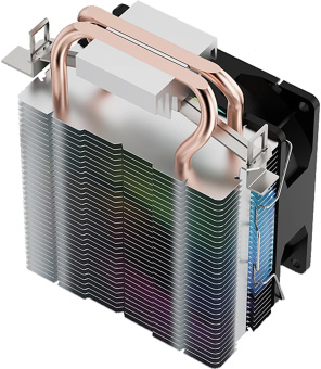 Устройство охлаждения(кулер) Digma D-CPC110-PWM1 90x90x25mm Soc-AM4/1151/1200 черный 4-pin 23dB Al+Cu 110W 247gr Ret от магазина РЭССИ