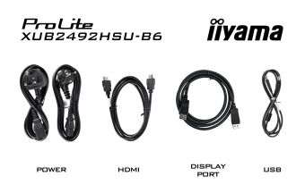 Монитор Iiyama 23.8" ProLite XUB2492HSU-B6 черный IPS LED 0.4ms 16:9 HDMI M/M матовая HAS Piv 250cd 178гр/178гр 1920x1080 100Hz DP FHD USB 4.9кг от магазина РЭССИ