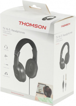 Наушники мониторные Thomson HED4407 TV Hi-Fi 8м черный проводные оголовье (00132469) от магазина РЭССИ