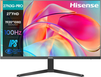 Монитор Hisense 27" 27N3G-PRO черный IPS LED 16:9 HDMI 250cd 178гр/178гр 1920x1080 100Hz VGA FHD 4.1кг от магазина РЭССИ