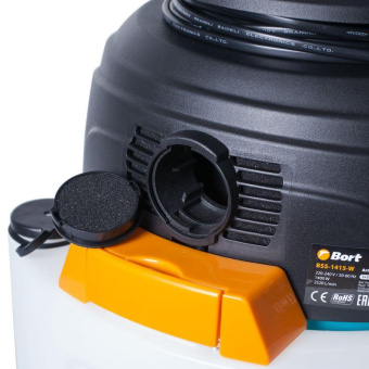 Строительный пылесос Bort BSS-1415-W 1400Вт (уборка: сухая/влажная) синий от магазина РЭССИ