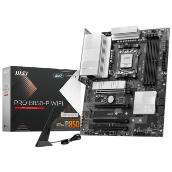 Материнская плата MSI PRO B850-P WIFI  SocketAM5 AMD B850 4xDDR5 ATX AC`97 8ch(7.1) 5Gigabit RAID+HDMI от магазина РЭССИ