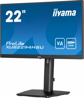 Монитор Iiyama 21.5" ProLite XUB2294HSU-B2 черный VA LED 1ms 16:9 HDMI M/M матовая HAS Piv 250cd 178гр/178гр 1920x1080 DP FHD USB 4.7кг от магазина РЭССИ