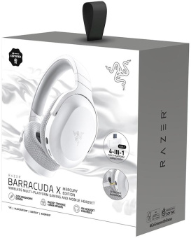 Наушники с микрофоном Razer Barracuda X белый мониторные BT/Radio/3.5mm оголовье (RZ04-04430200-R3M1) от магазина РЭССИ