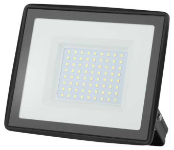Прожектор светодиодный ДО-100 Вт 6500К 8000 Лм IP65 черный 100w холодный 200-240В LPR-023-0-65K-100 от магазина РЭССИ