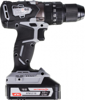 Дрель-шуруповерт Интерскол ДАУ-13/18В аккум. патрон:быстрозажимной (кейс в комплекте) (574.2.2.70) от магазина РЭССИ