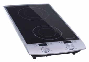 Плита Индукционная Hyundai HYC-0103 серебристый/черный стеклокерамика (настольная) от магазина РЭССИ